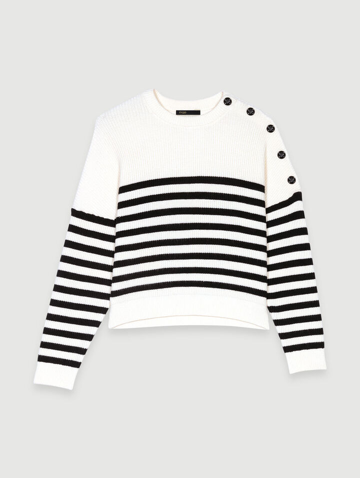 Striped knit jumper
