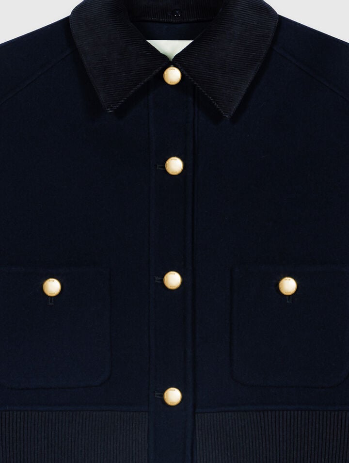 Short double-faced jacket