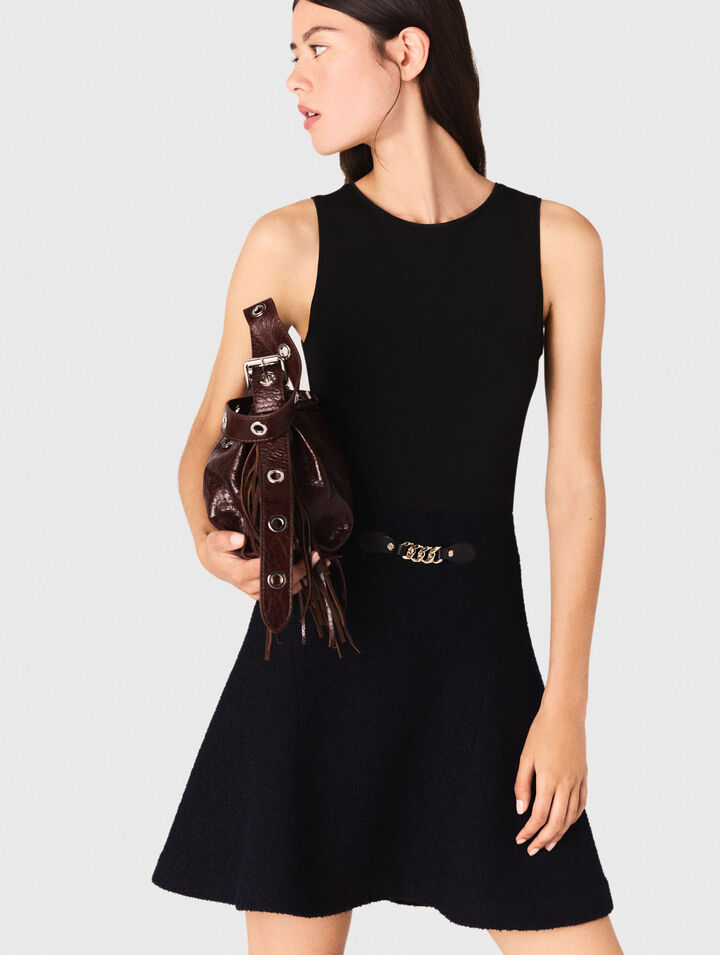 2-in-1 tweed dress