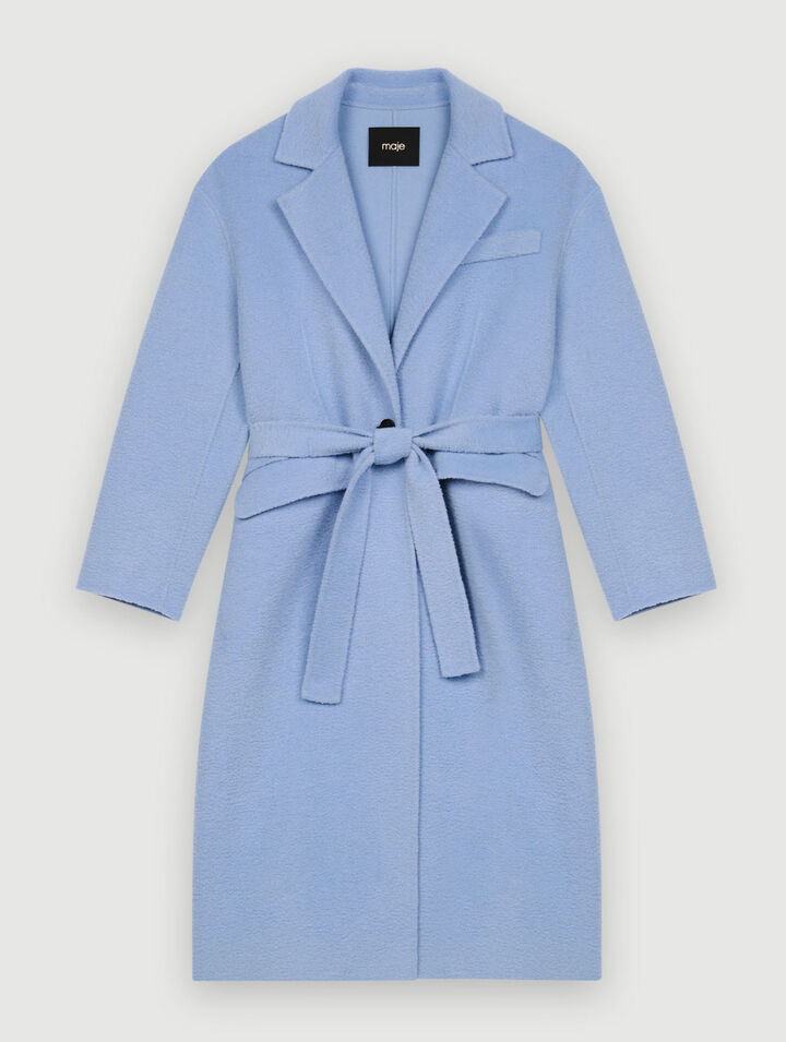 Blue double-breasted coat