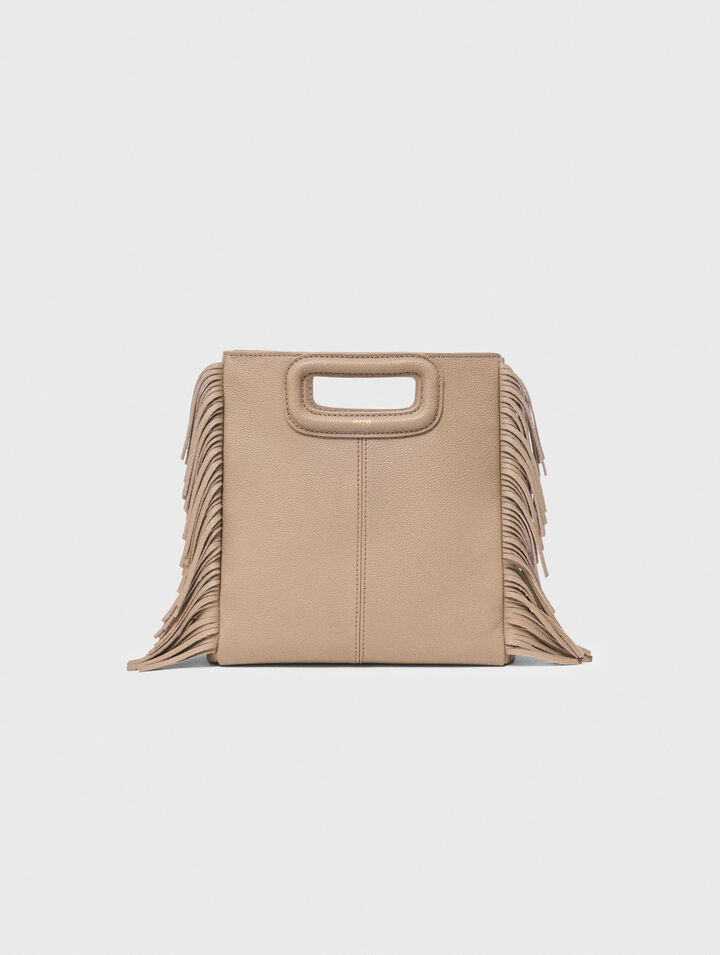 Grained leather M bag