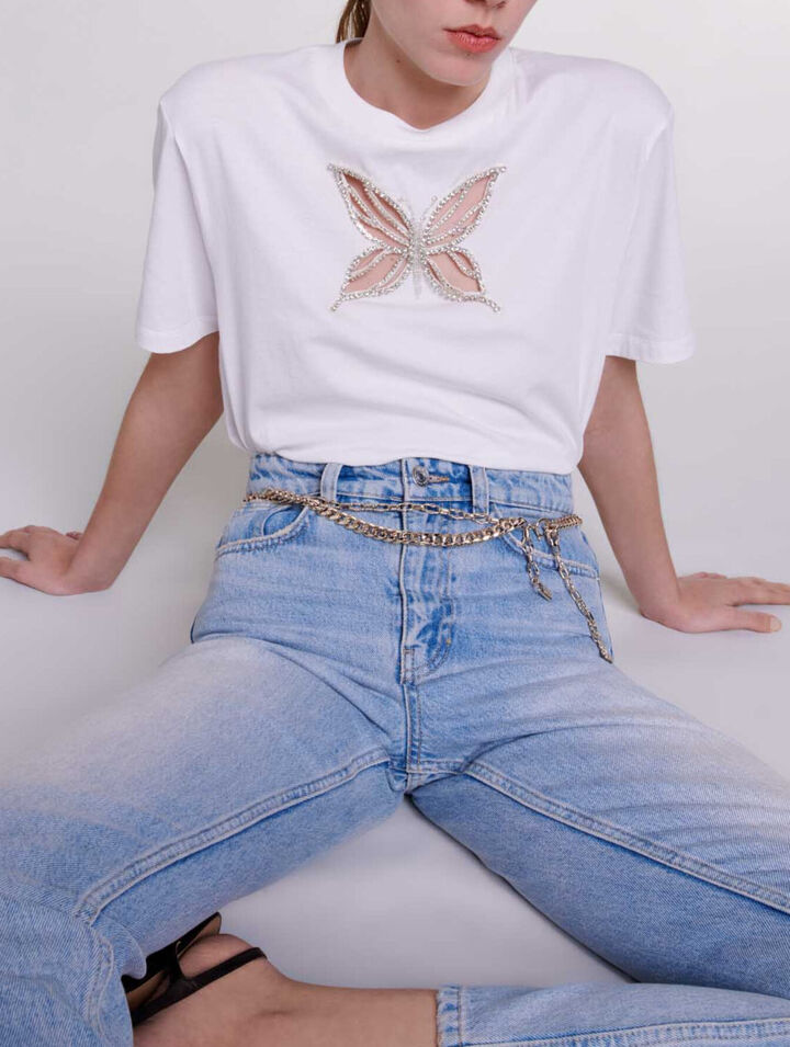 Rhinestone T-shirt