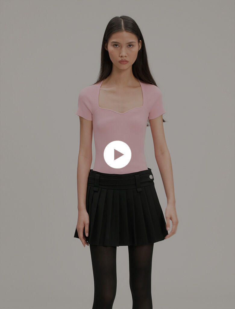 Rib knit top - Tops | Maje