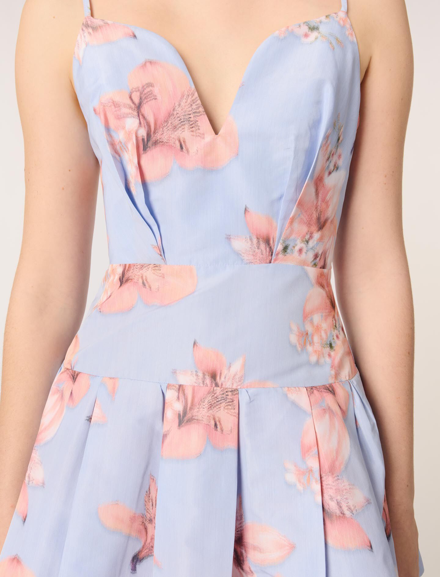 ワンピース maje paris Cutout shirred taffeta dress MAJE Cutout shirred taffeta midi dress | THE OUTNET