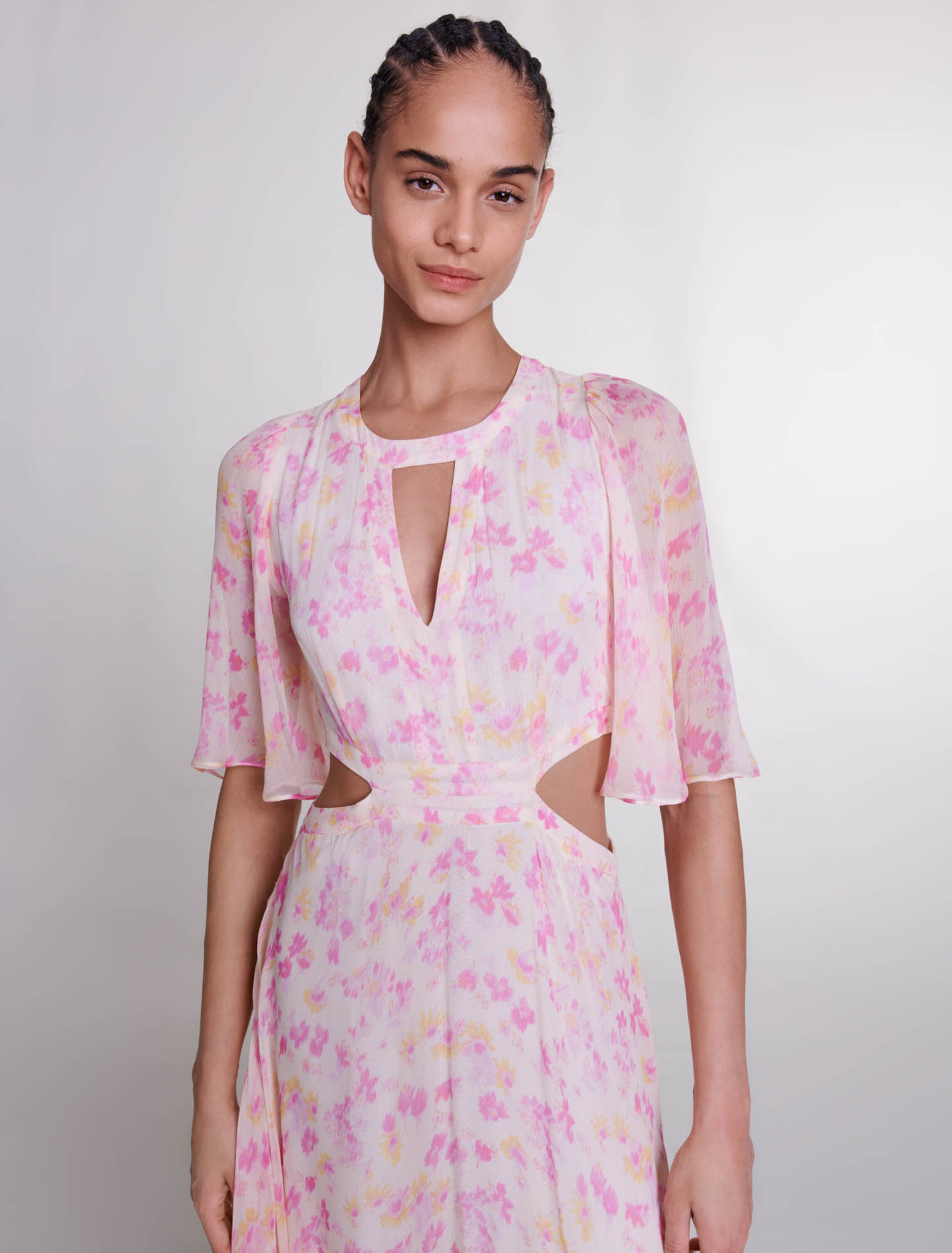 Floral print maxi dress