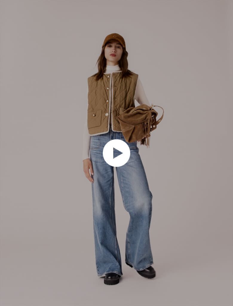 Short sleeveless puffer jacket Bicolor for Women | Maje