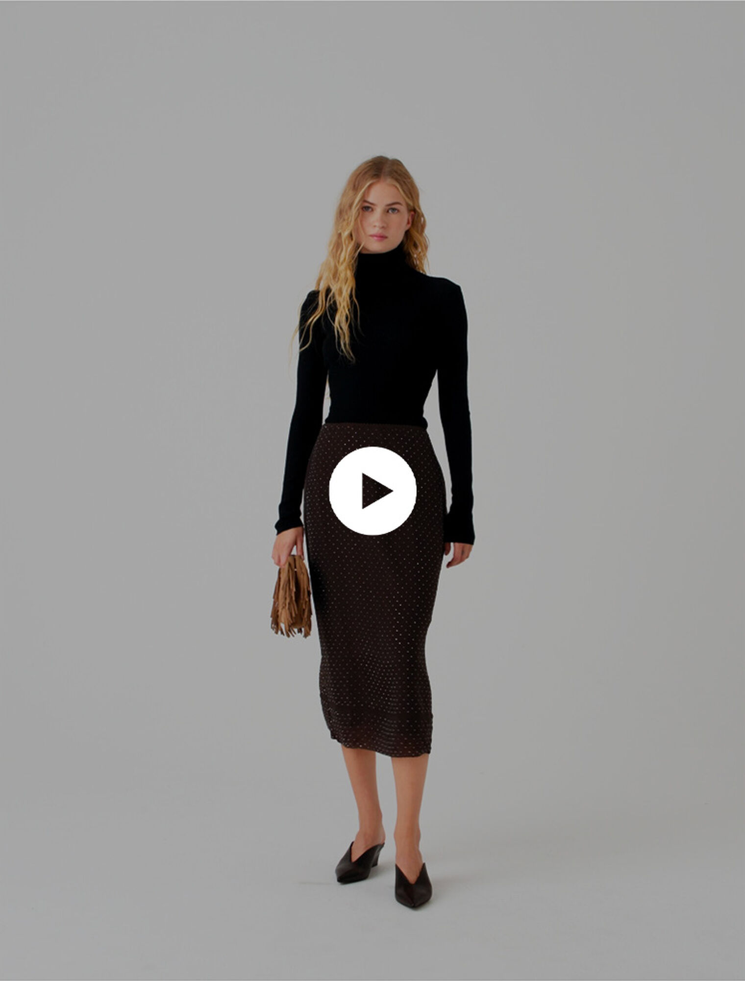 Second-skin high-neck jumper