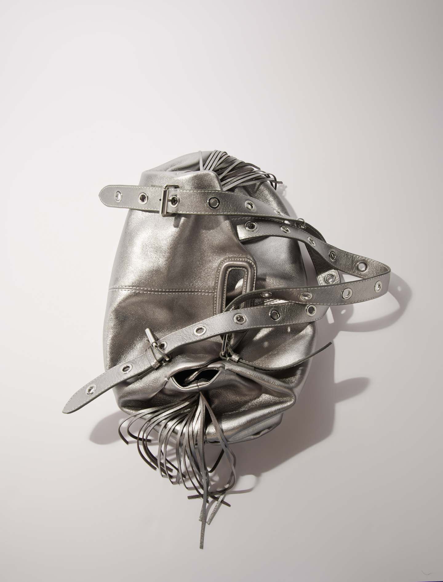 Metallic leather Miss M XL bag - Miss M XL | Maje