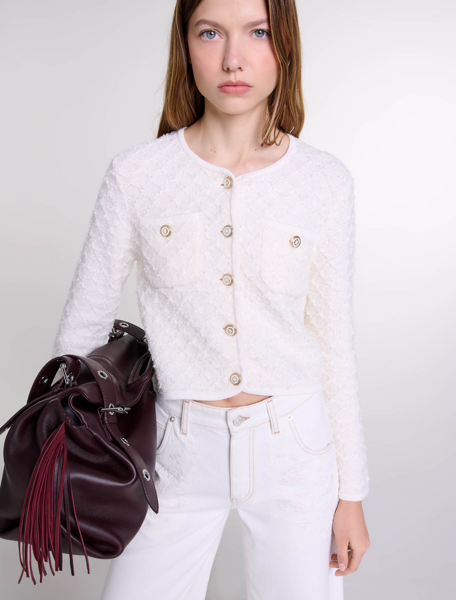 Knit cardigan