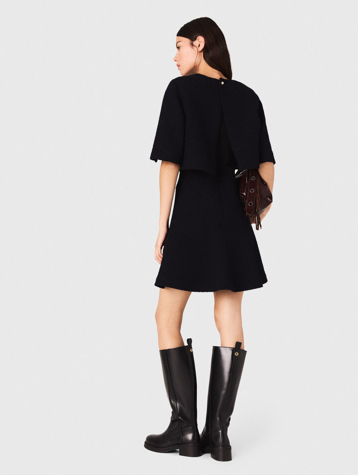 2-in-1 tweed dress