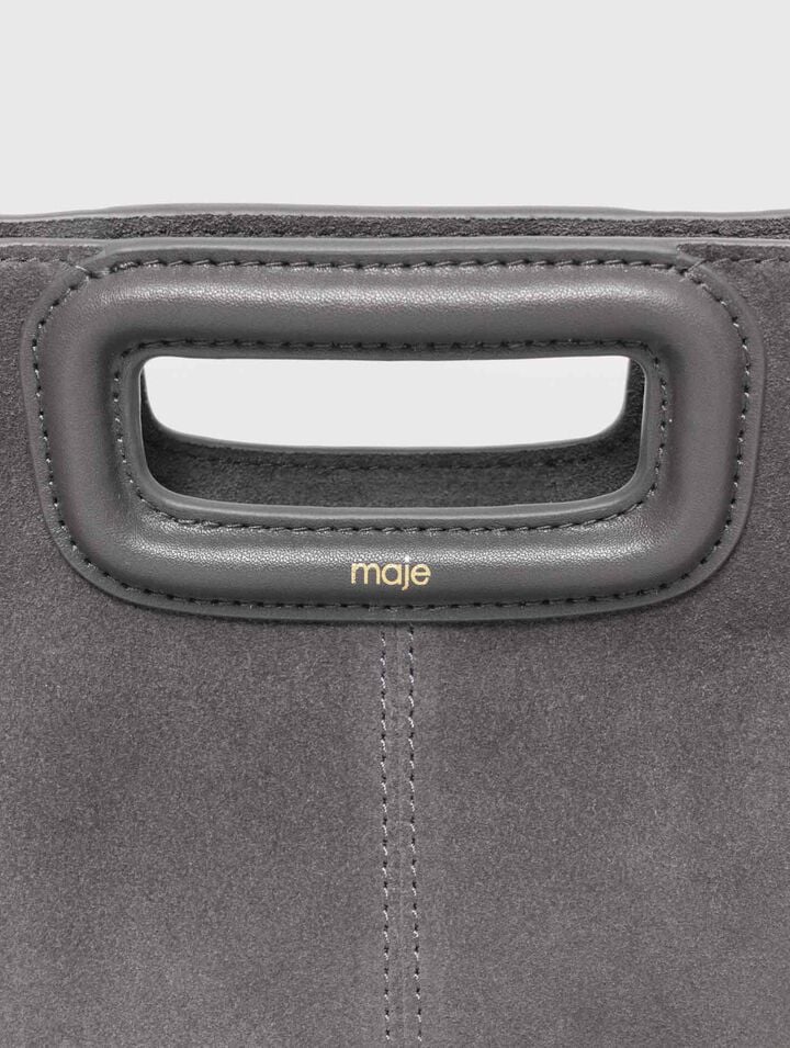 M bag in suede leather
