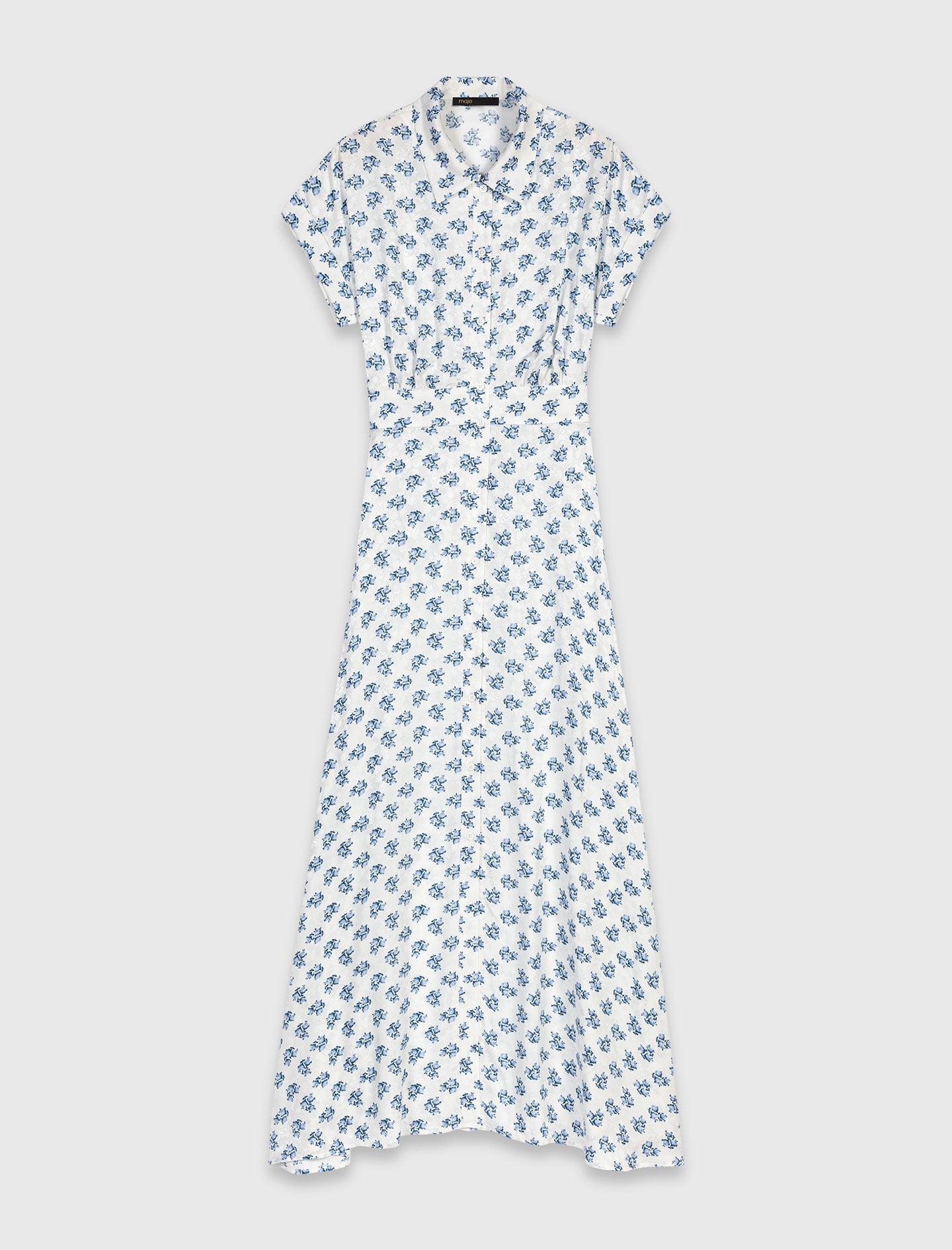 Jacquard print maxi dress 8