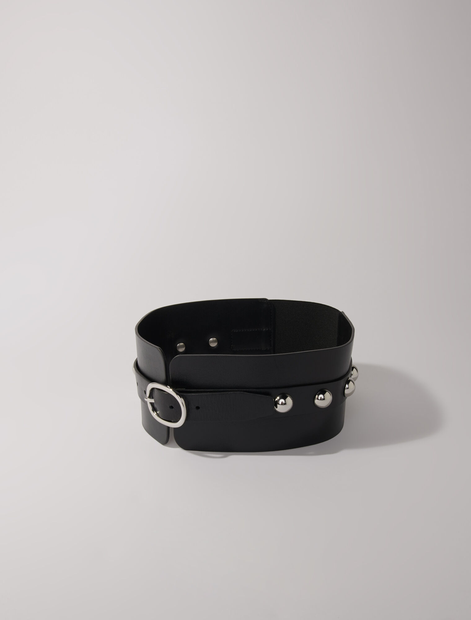 Leather corset belt