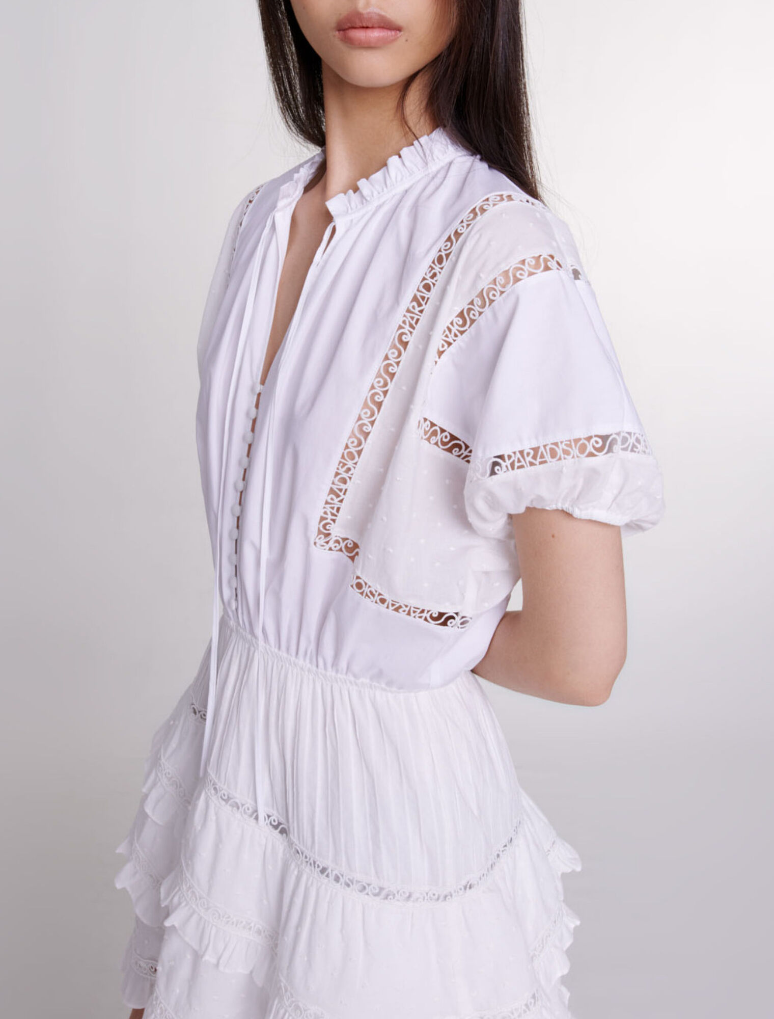 Short embroidered dress