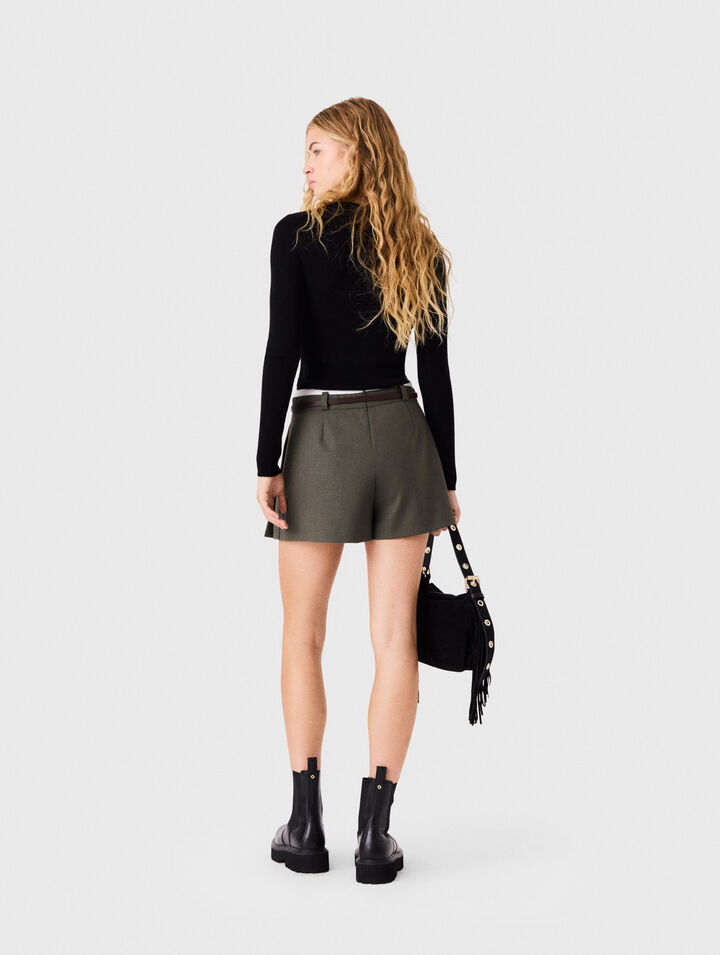 Second-skin round neck jumper
