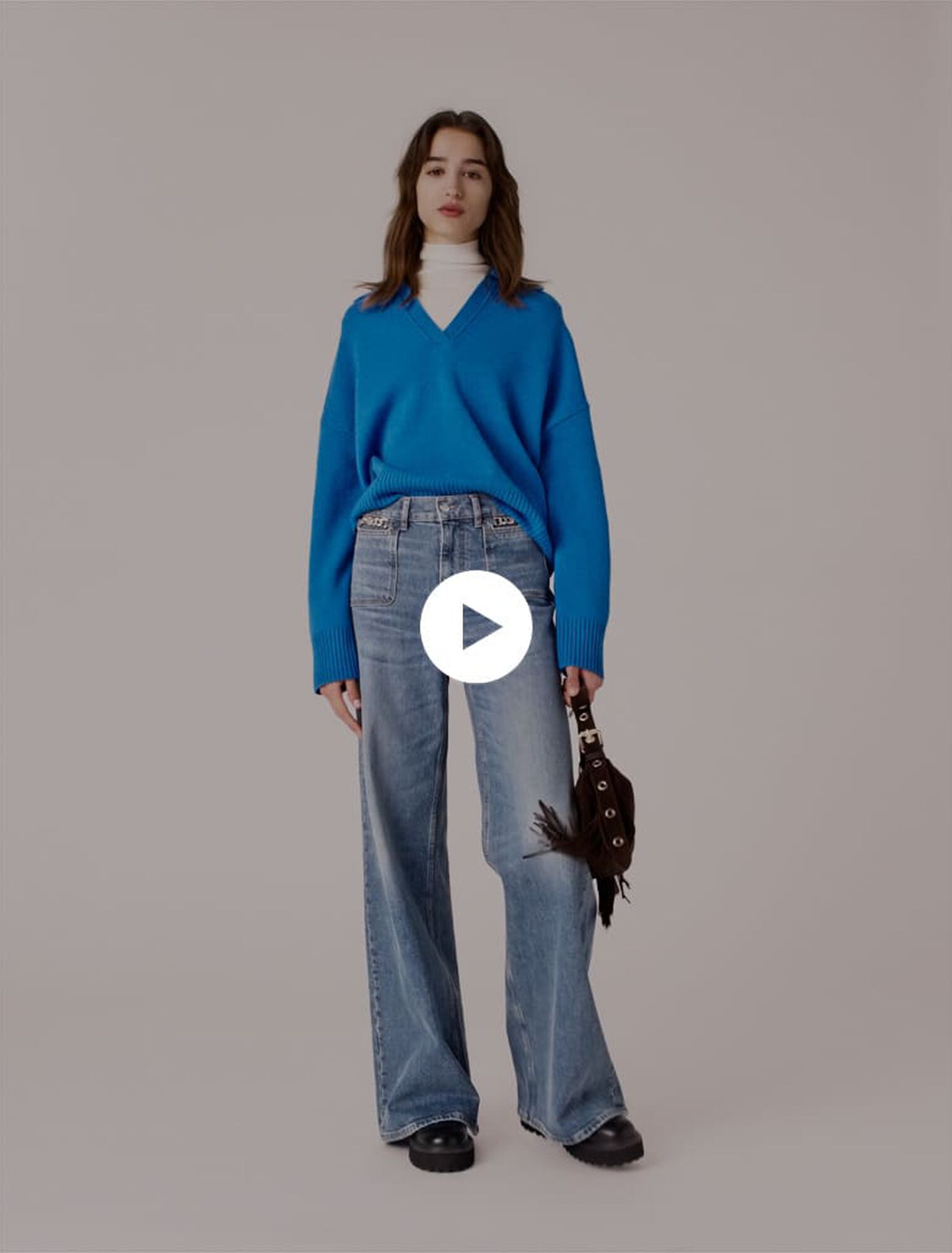 Wool-blend jumper