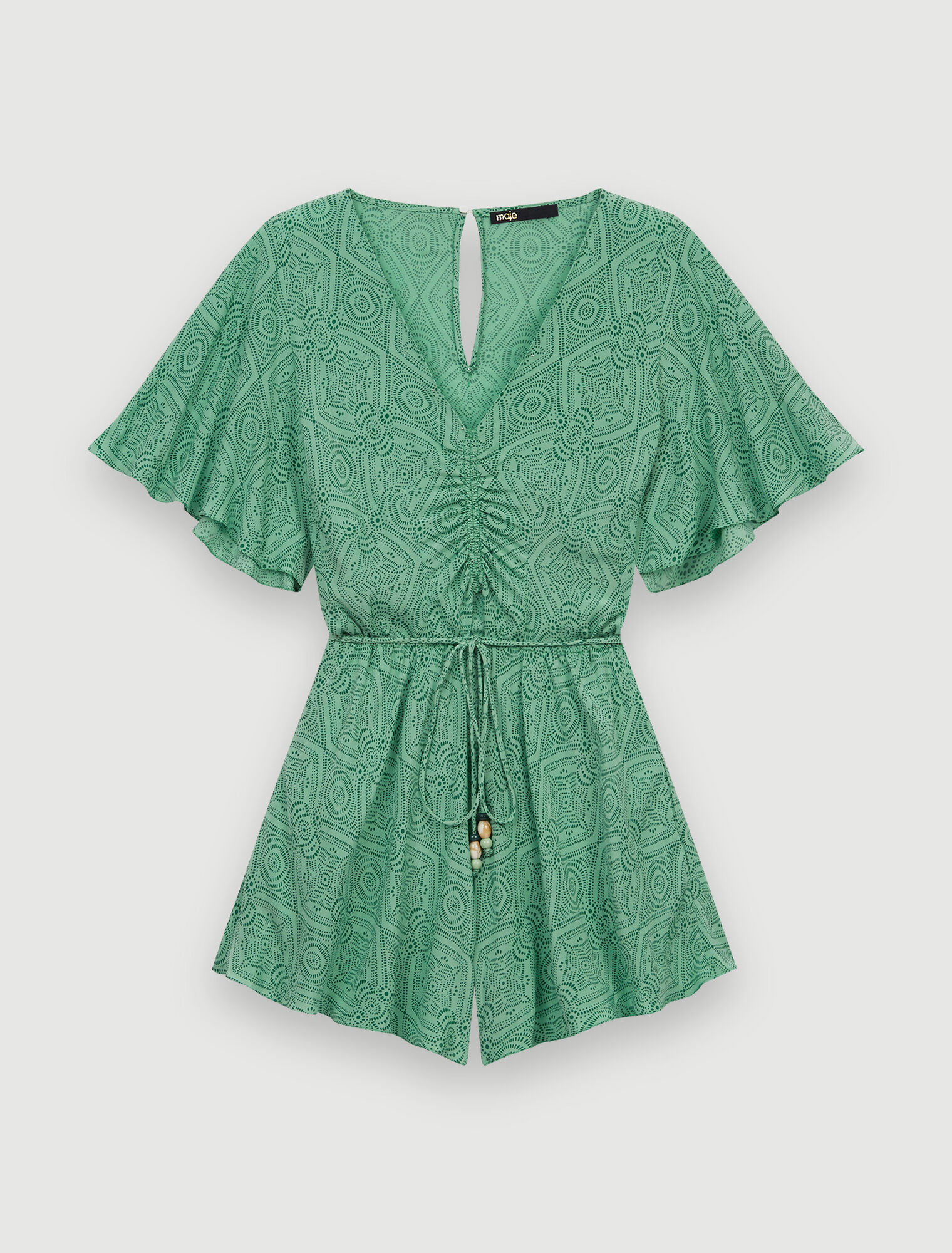 Fluid printed playsuit