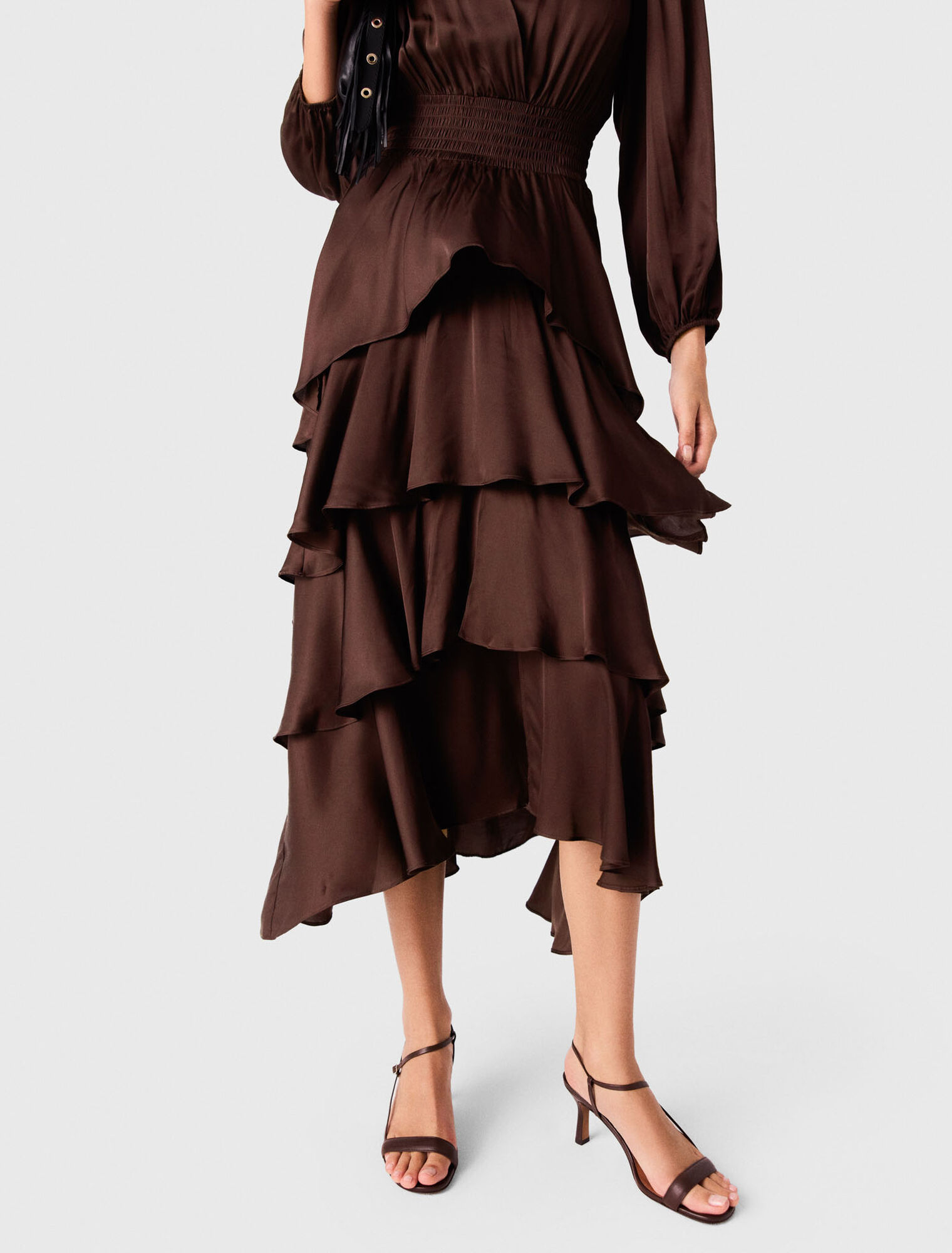 Flowy ruffled maxi dress