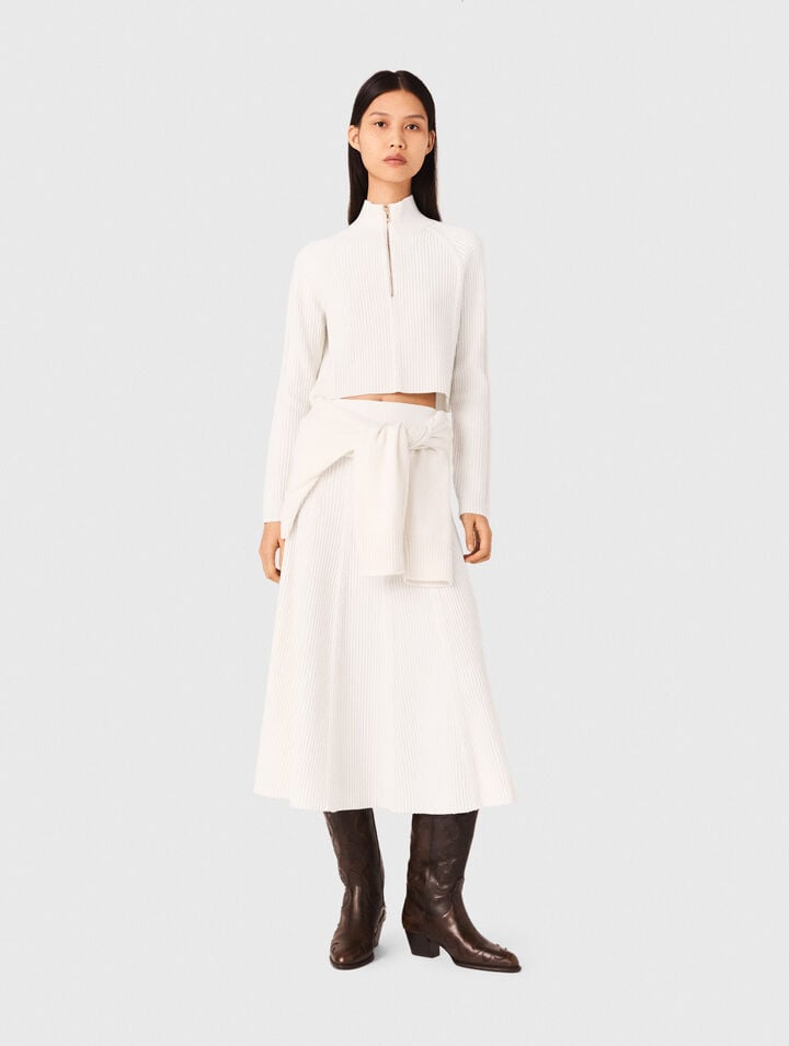 High-neck jumper