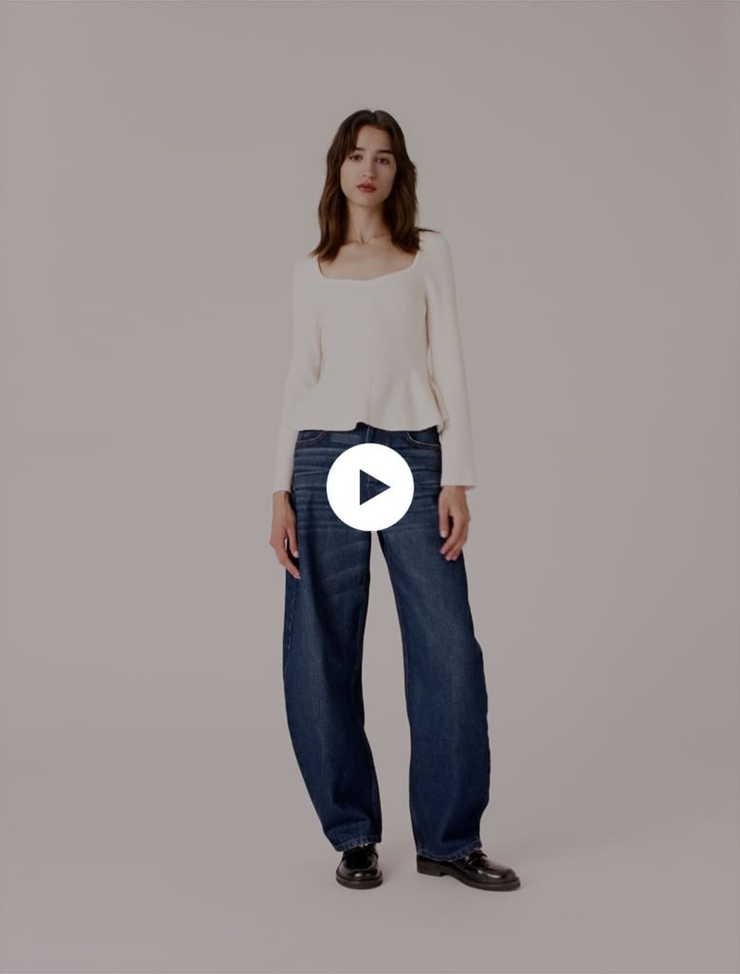 Peplum jumper