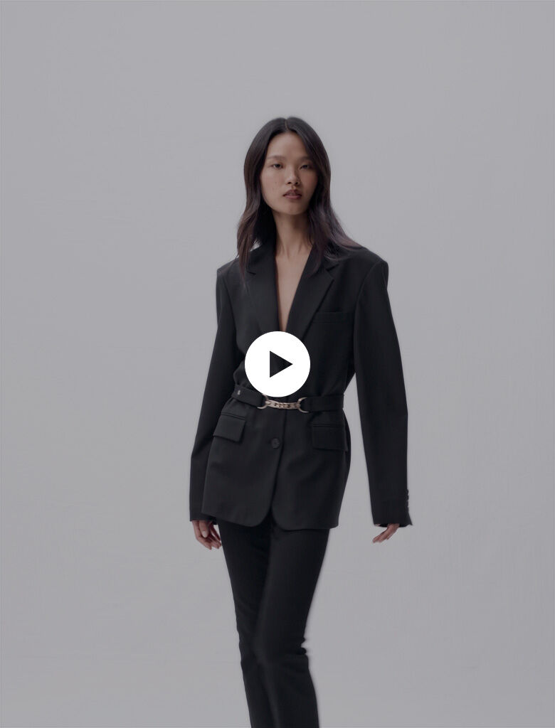 Belted suit jacket Blazers Maje