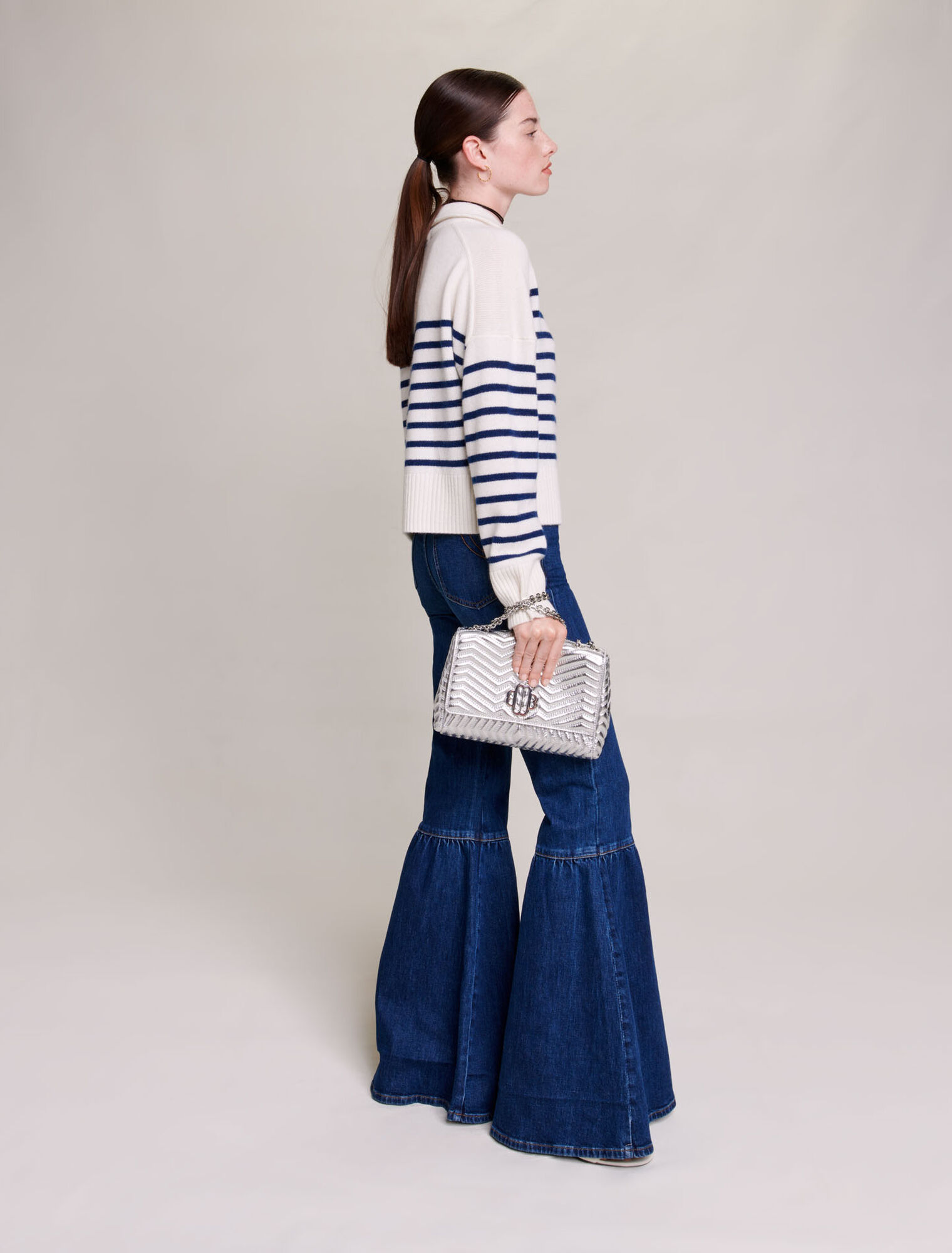Striped cashmere sweater