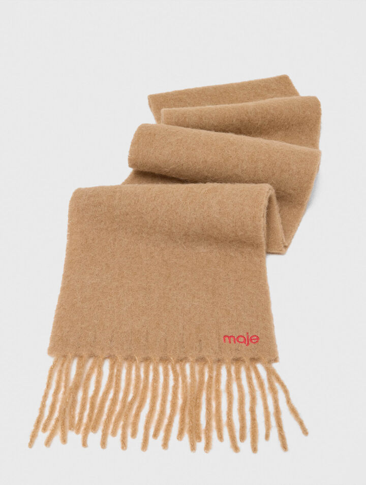 Wool and alpaca blend scarf