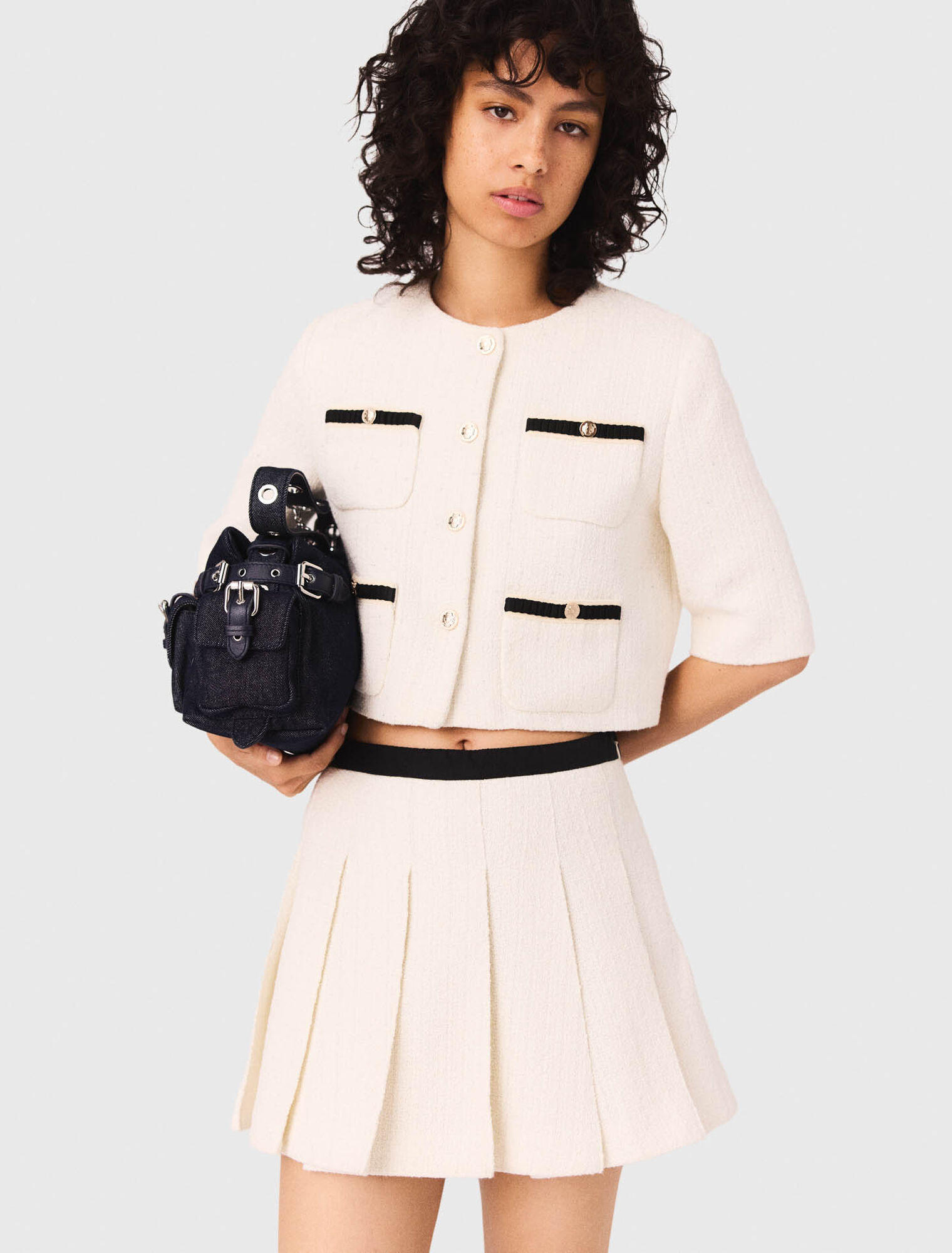 Tweed skort
