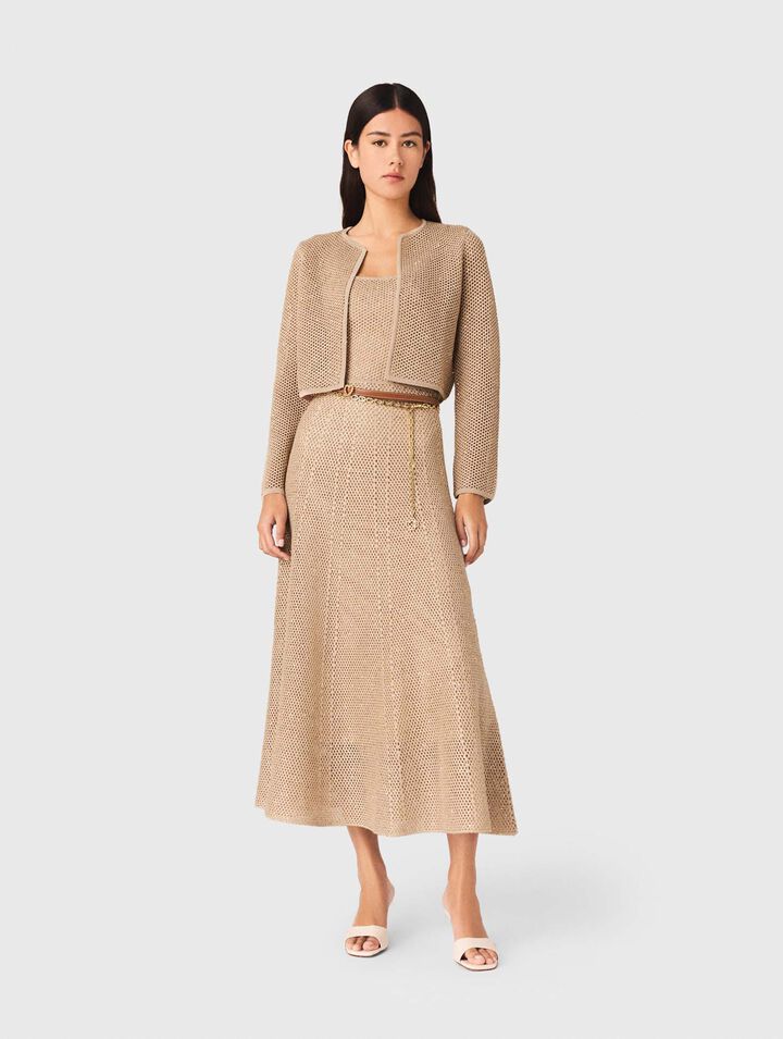 Rhinestone knit cardigan