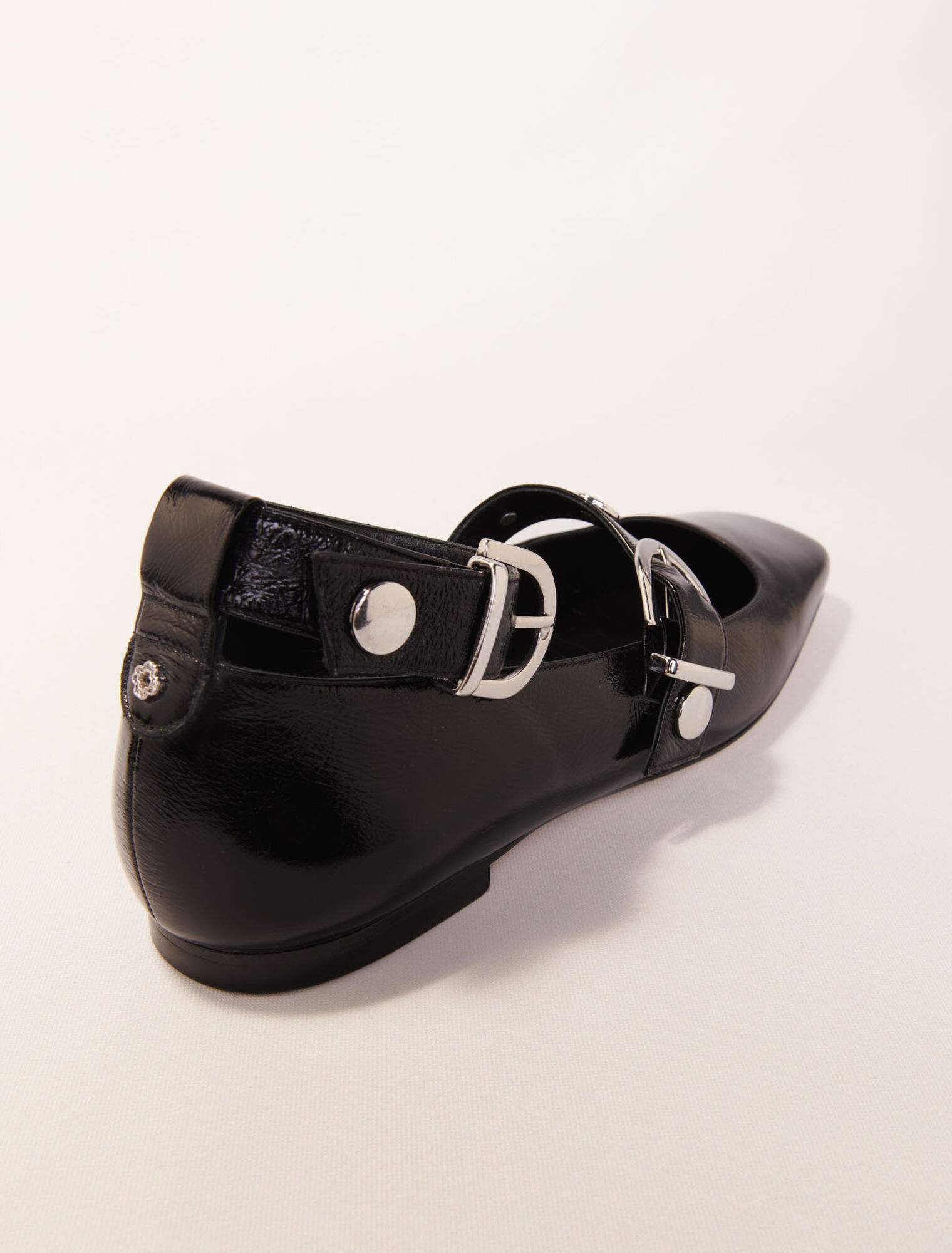 Studded leather Mary Janes