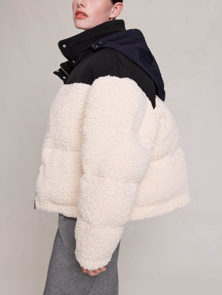 Bicolour padded jacket