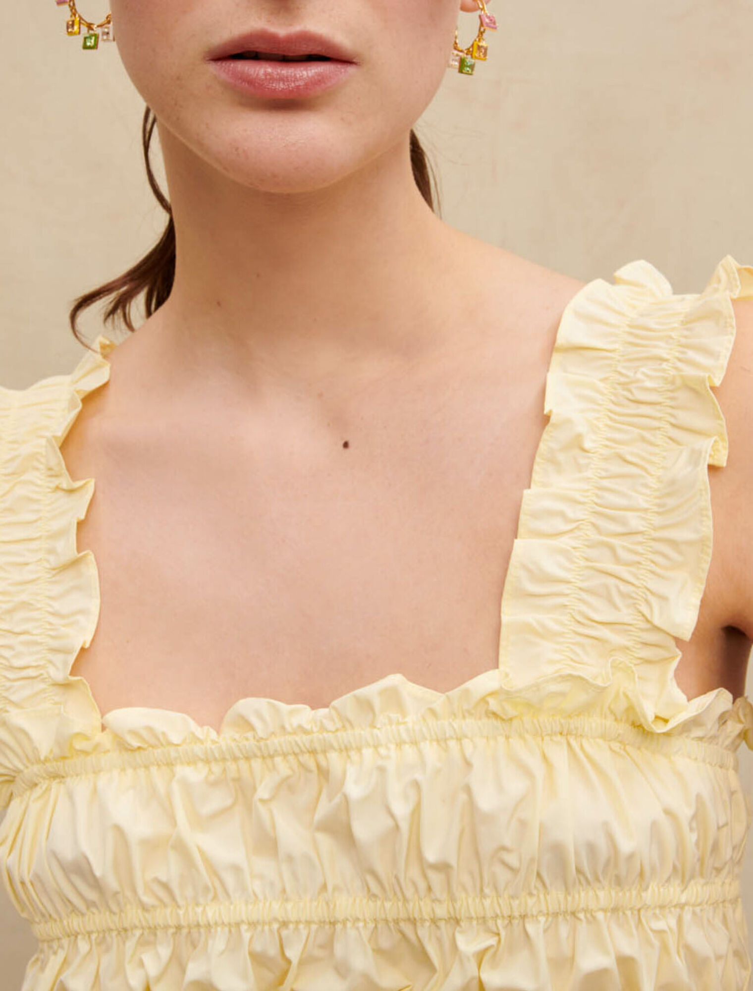 Ruffled crop top