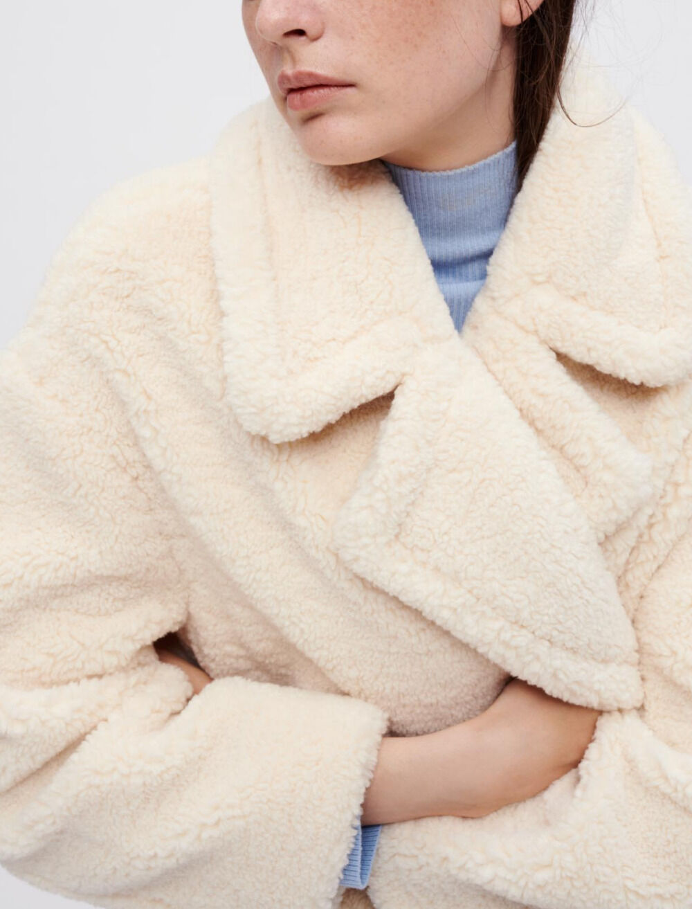 thetoe Christmas Fur Coat ホワイト Mサイズ thetoe Christmas Fur Coat ホワイト Mサイズ 超新作】 White