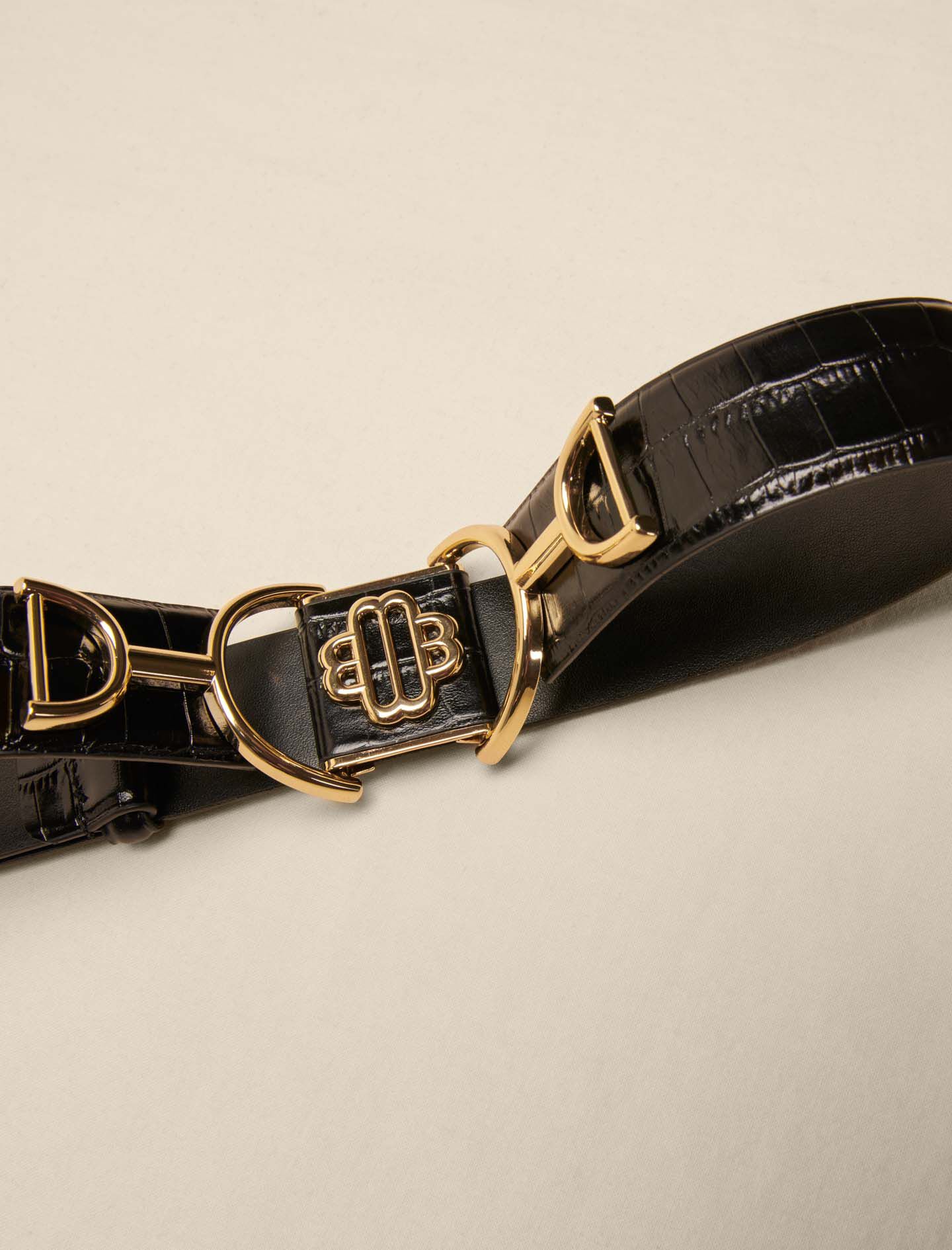 Wide smooth leather belt - Offline_Accessories | Maje