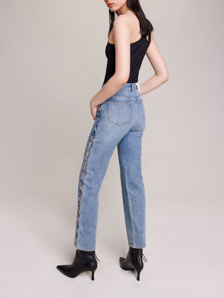 Straight-leg jeans