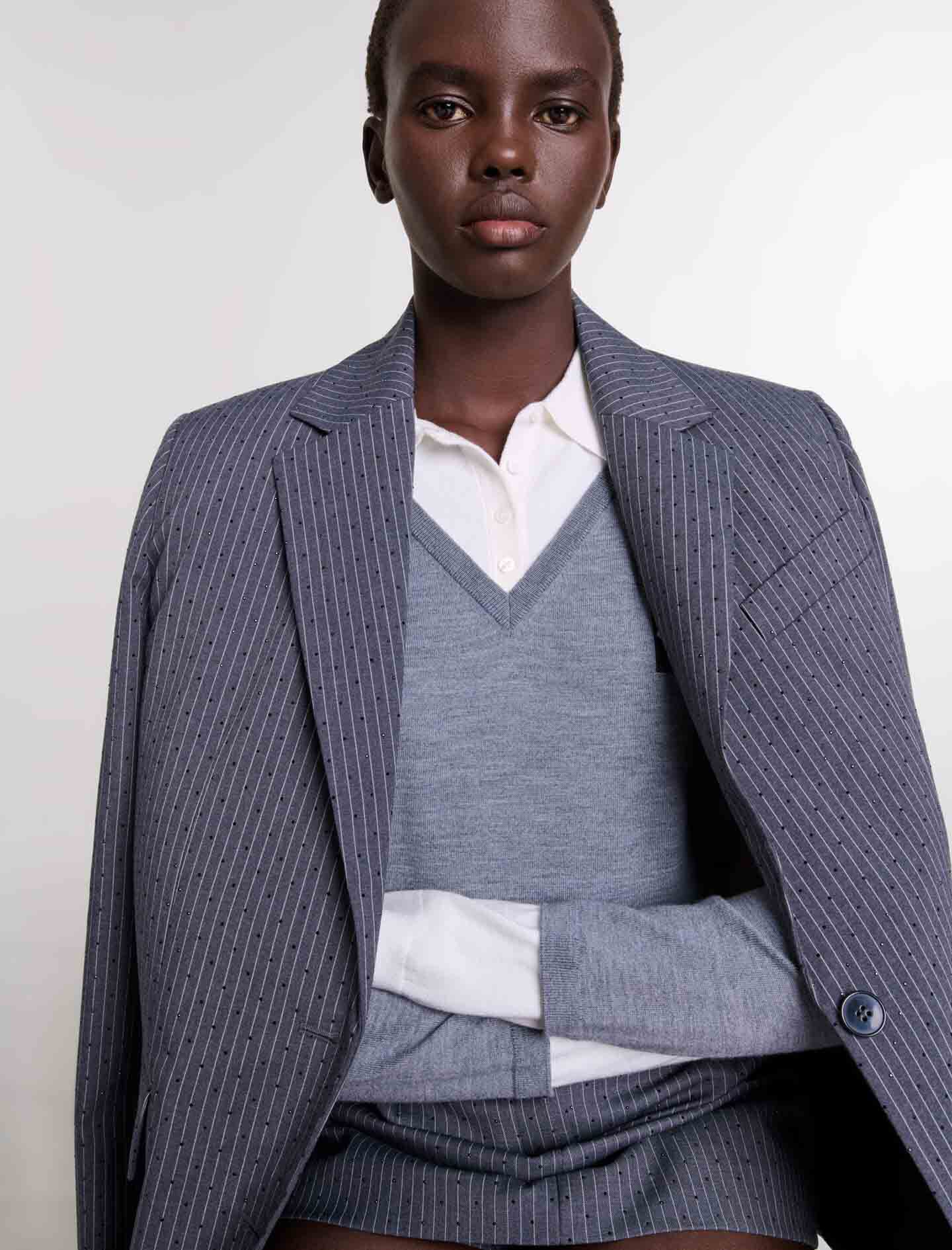 Rhinestone suit jacket - Suit jackets | Maje Rhinestone suit jacket - Suit jackets | Maje