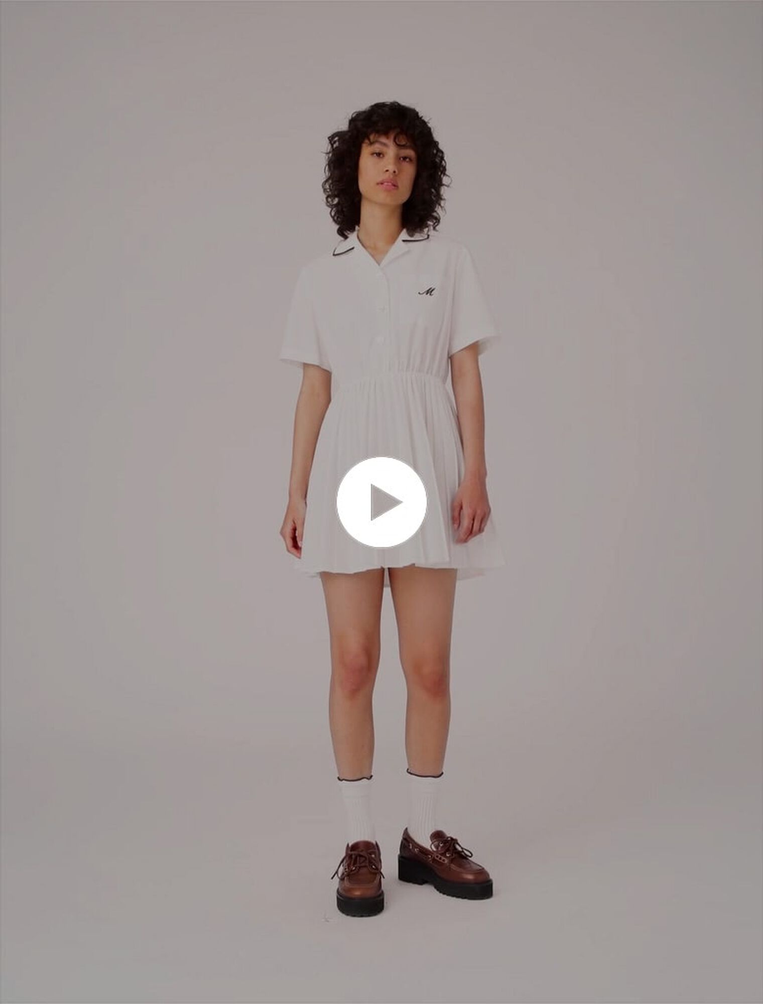 Short-sleeve shirt dress