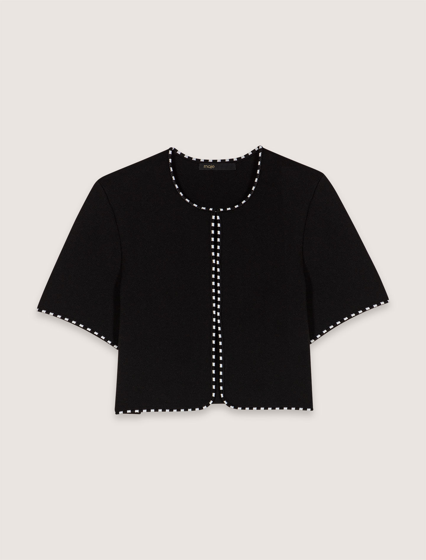 Short jacquard knit dress - Short dresses | Maje