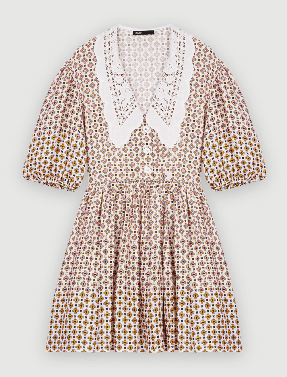 人気商品ランキング embroidered with dress Printed collar Maje | Dresses - ワンピース