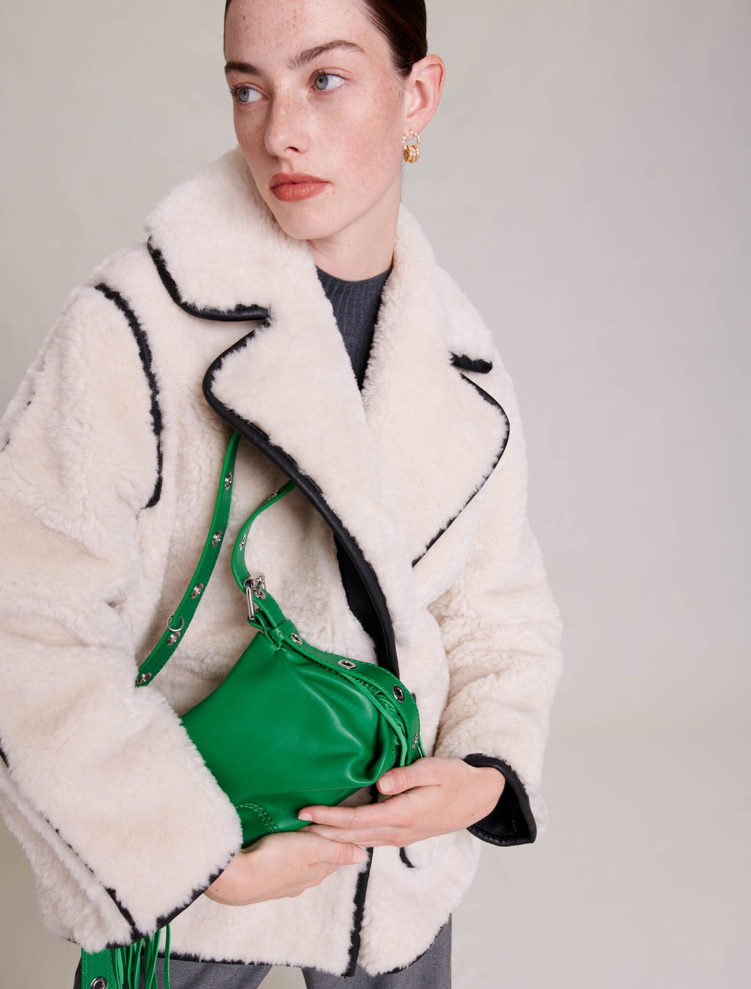 Short faux fur coat