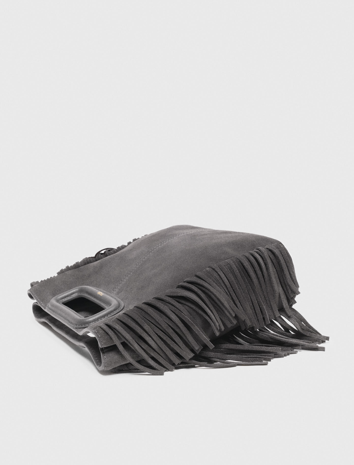 m*a様 attachment suede leather double lid M bag in suede leather