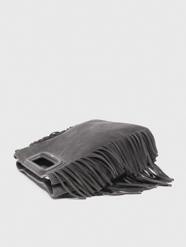 M bag in suede leather