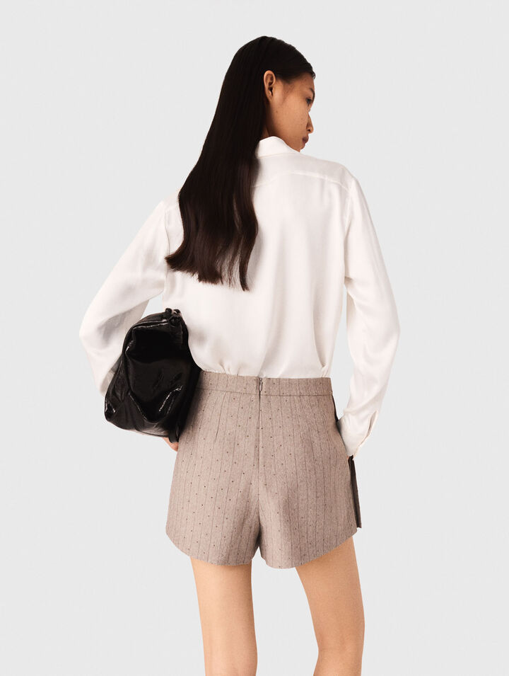White silk shirt