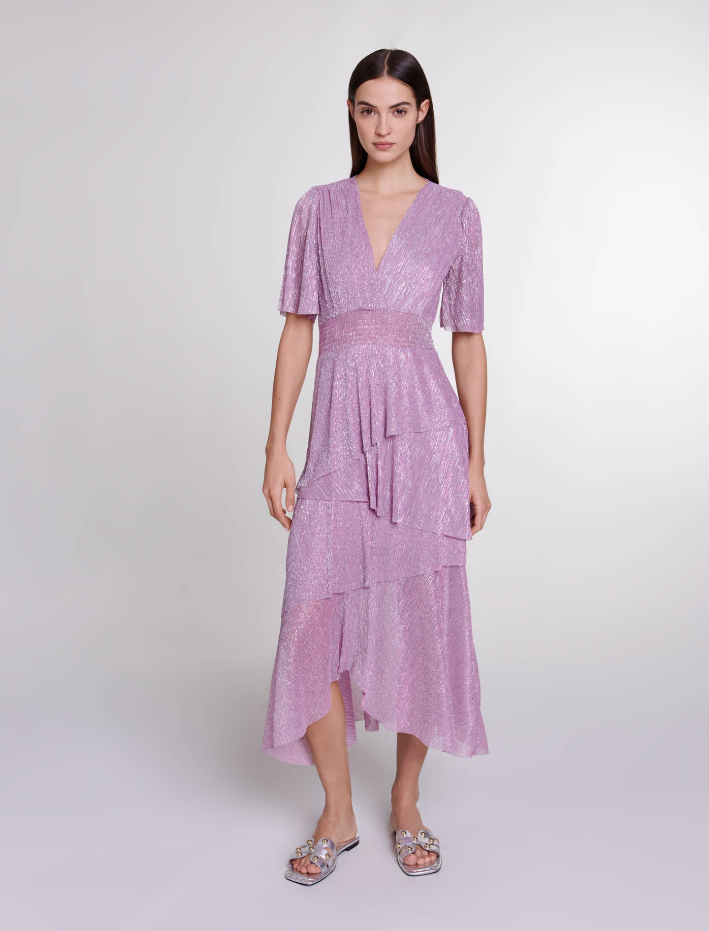 Maje purple dress top