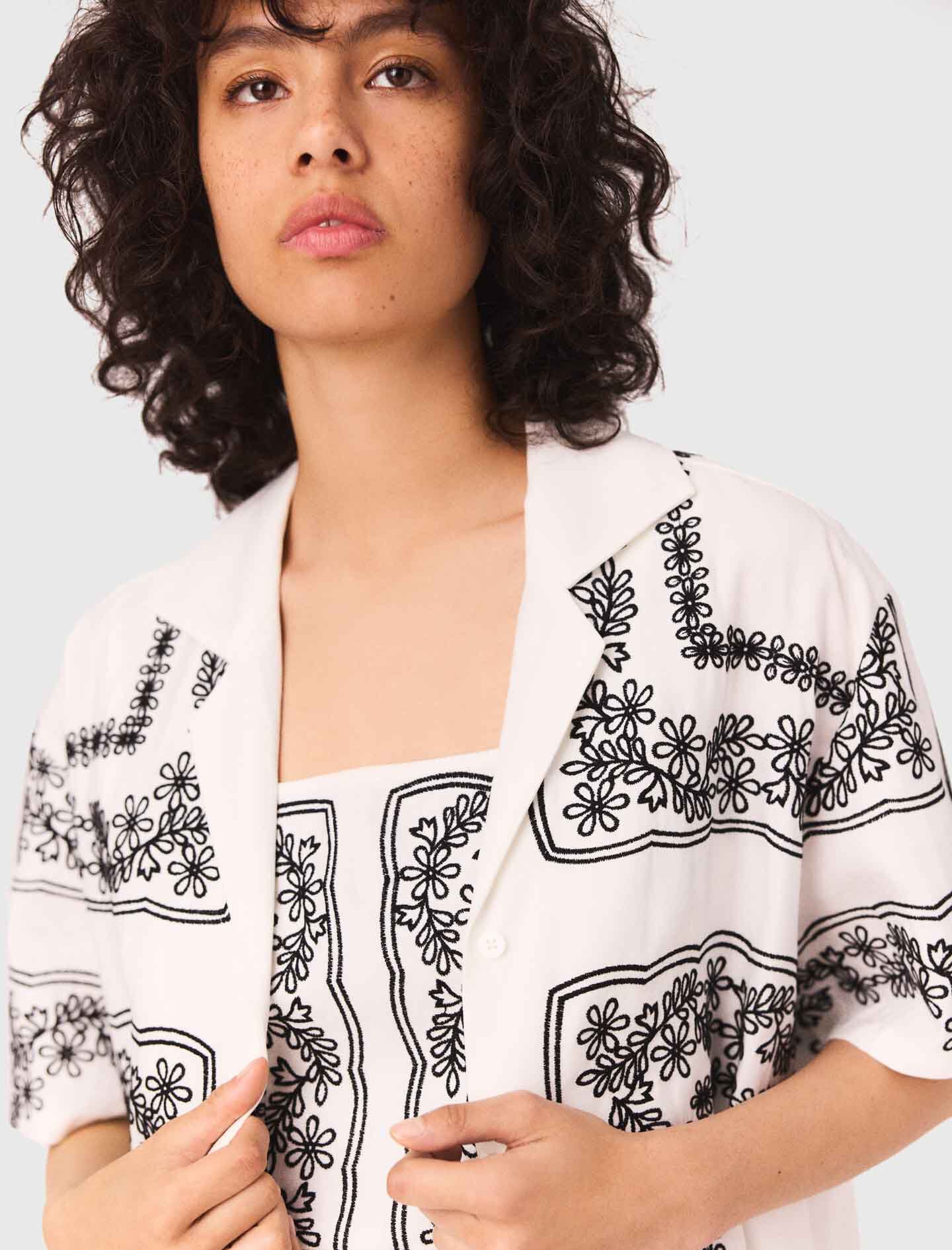 売れ筋商品|||イチ シャツ レディース トップス IXHARPER - Blouse - medieval blue print ICHI IXHARPER - Blouse - medieval blue print/blauw - Zalando.nl