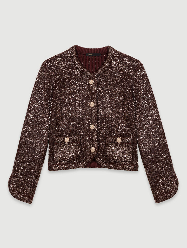 Sequinned cardigan
