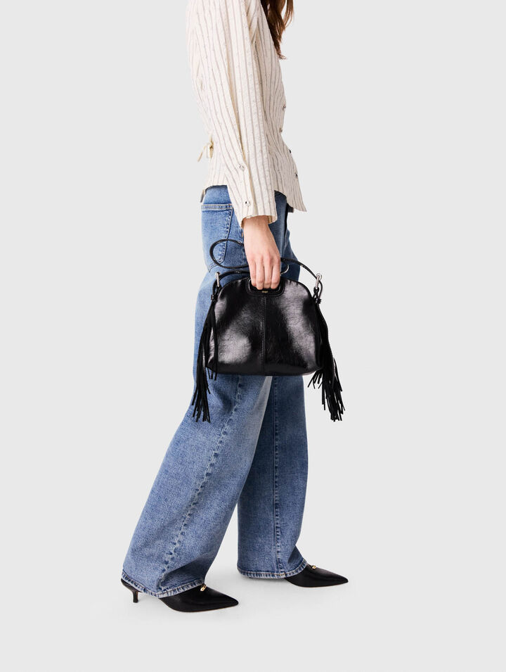 Miss M mini cracked leather bag