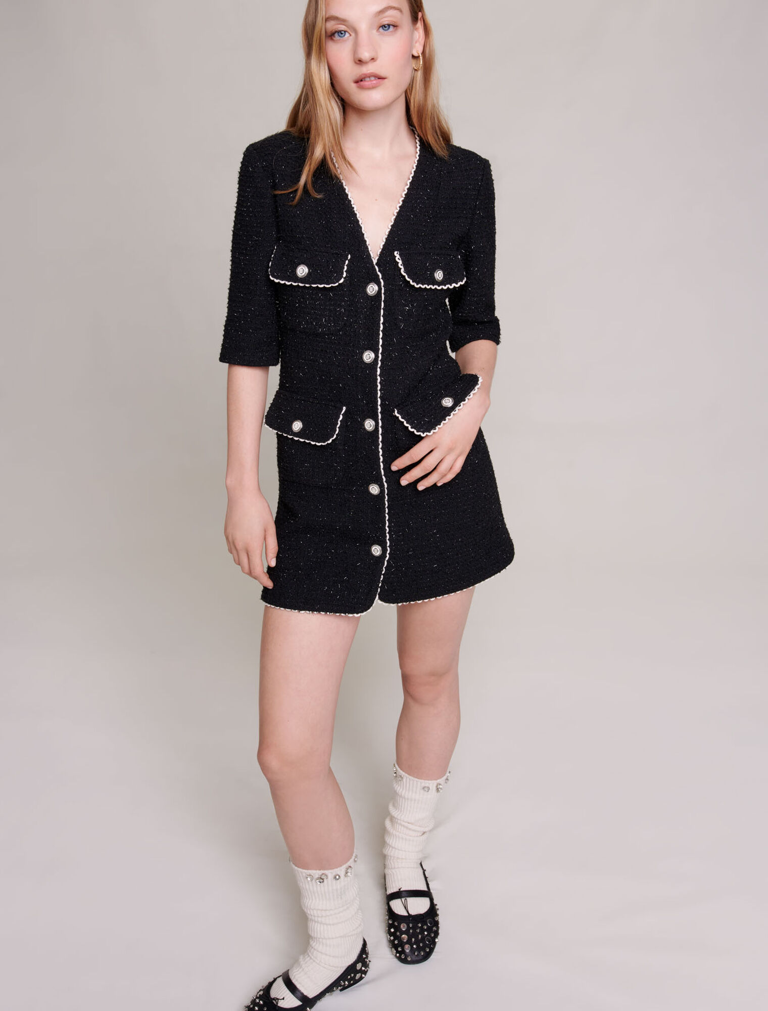 Short tweed dress