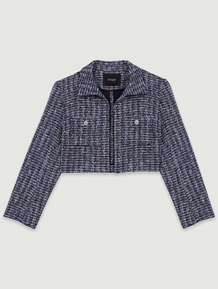 2-in-1 tweed dress