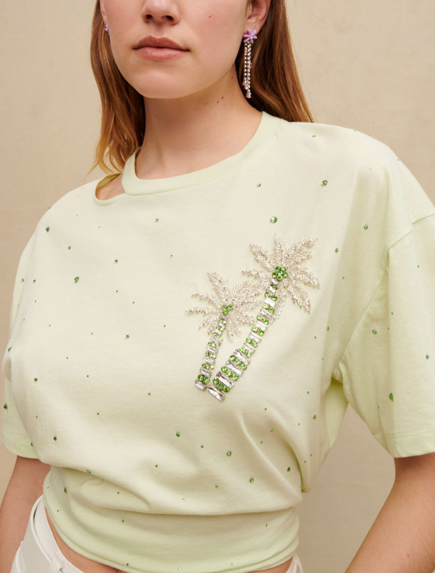 Palm crystal T-shirt